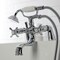 Kingston Brass KS247C Deck Mount Clawfoot Tub Faucet with Hand Shower, Polished Chrome KS247C - alternate 3